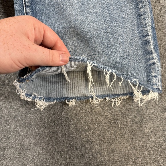 Judy Blue Jeans Womens 32 (Fits 32x24) Wide Leg Crop Stretch Medium Wash - Picture 11 of 15